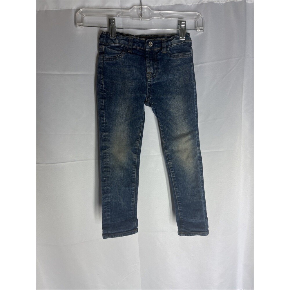 7 For All Mankind The Skinny Kids Jeans Slim Size 4T Adjustable Waist Unisex